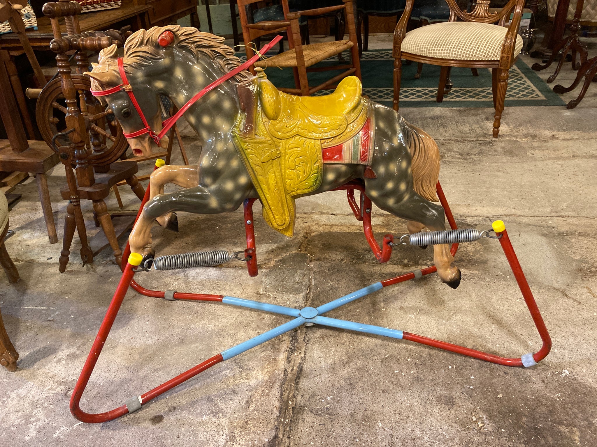 Vintage Spring Rocking Horse